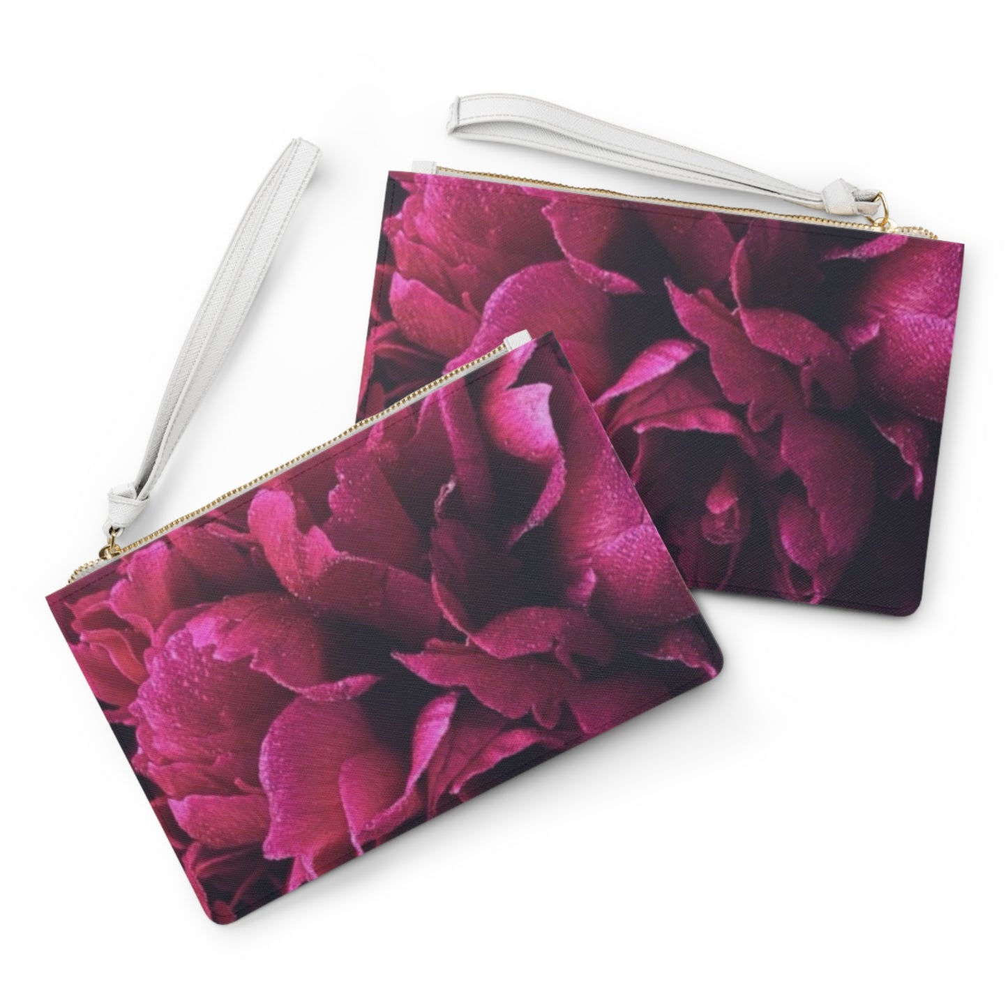 Magenta Floral Clutch Bag