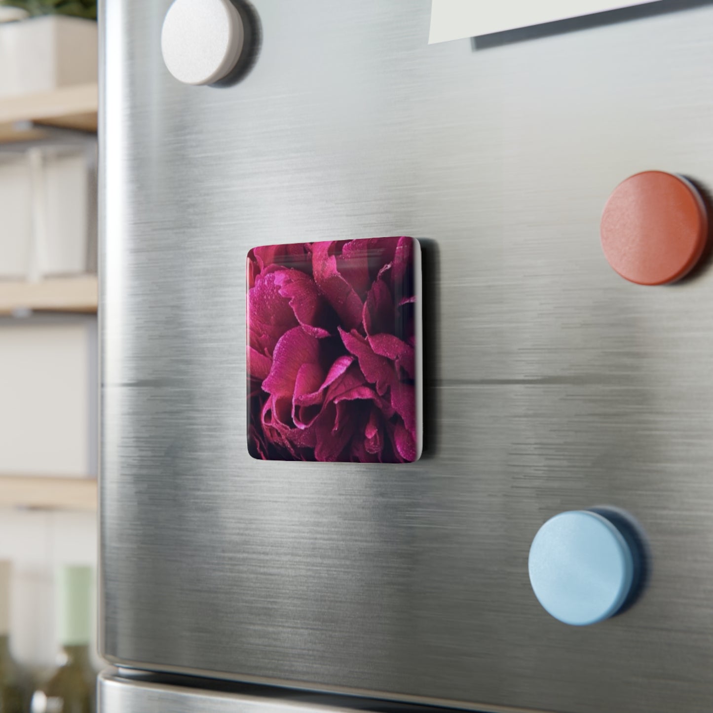 Magenta Floral Magnet