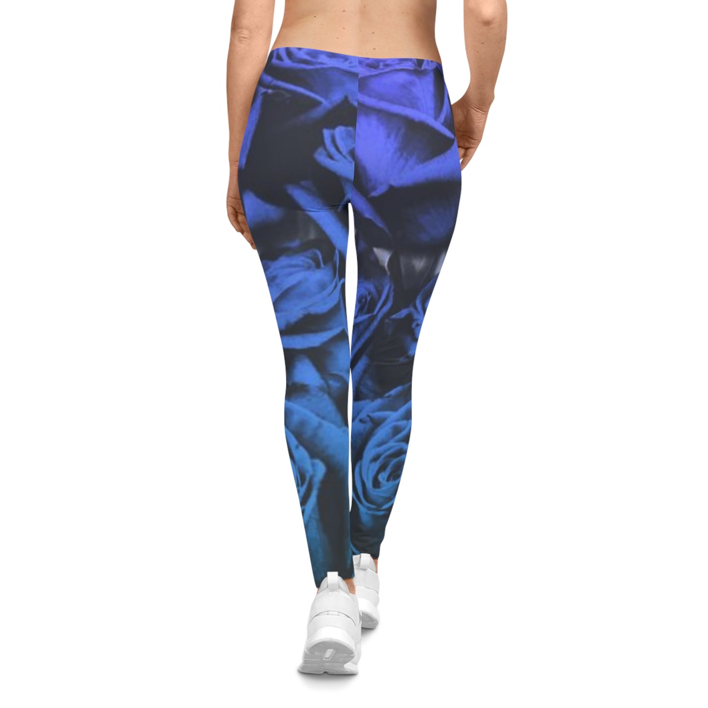 Blue Roses Casual Leggings