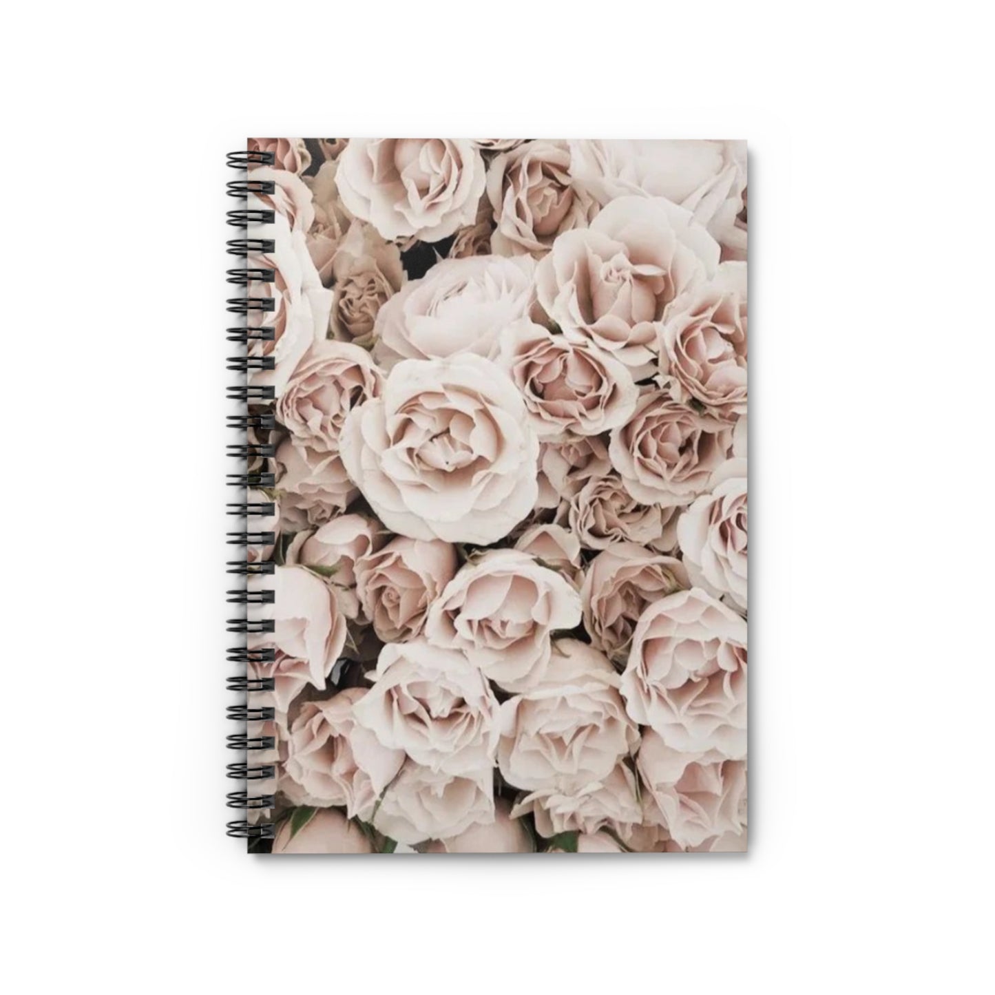 Light Pink Roses Spiral Notebook - Ruled Line