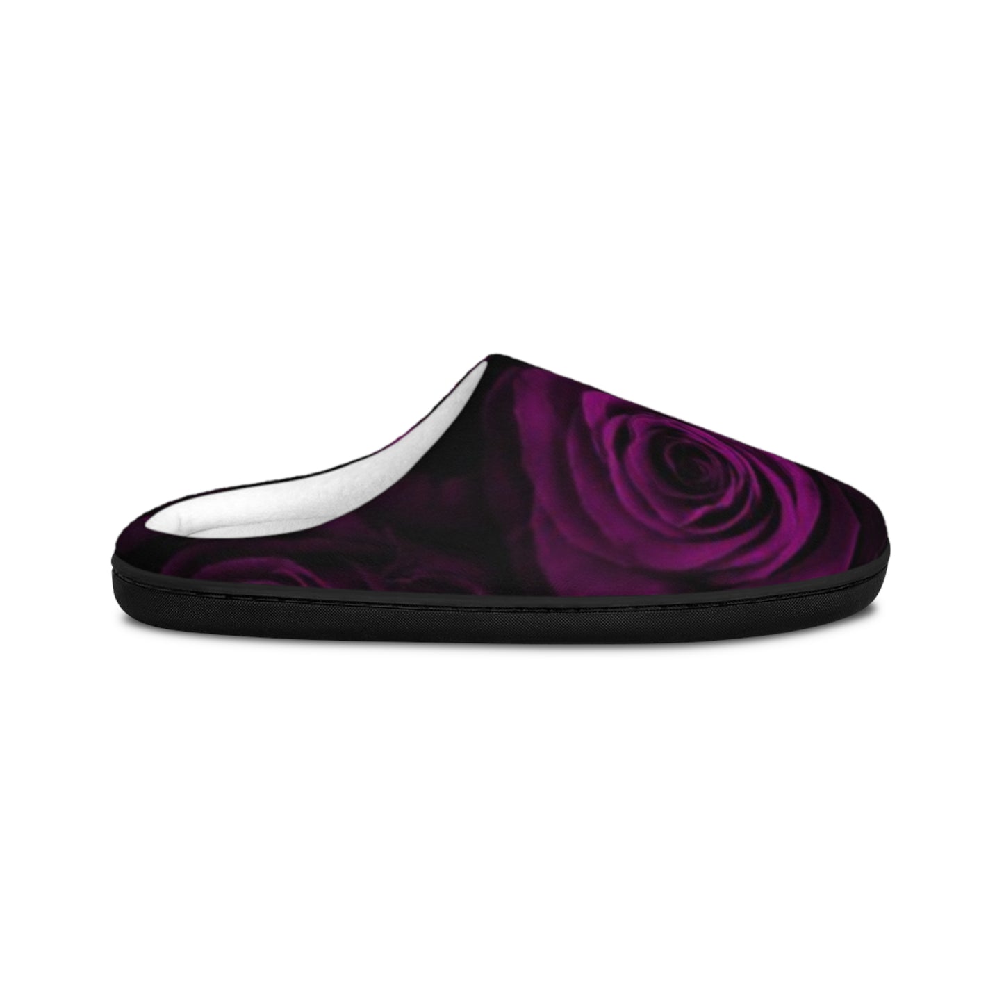 Dark Purple Roses Slippers