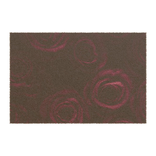 Dark Purple Roses Doormat