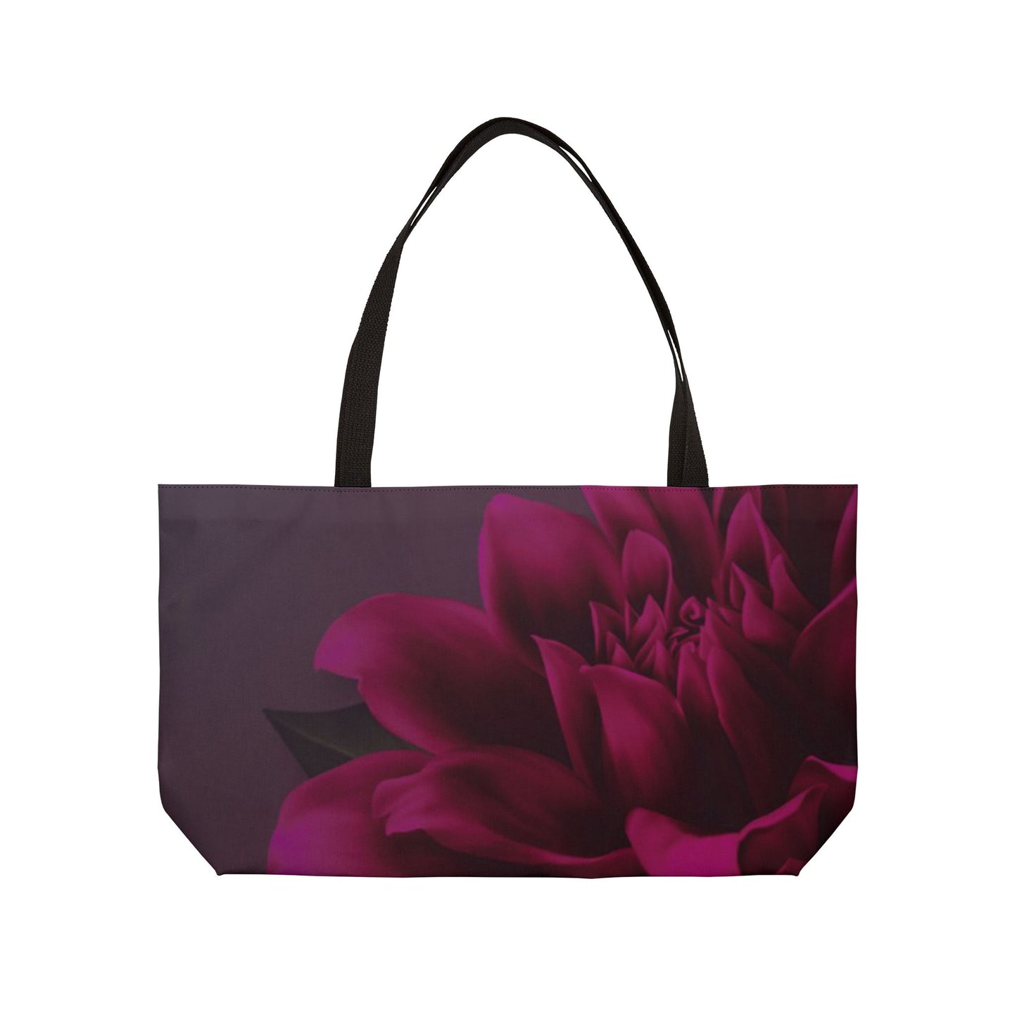 Magenta Dahlia Rectangle Tote Bag