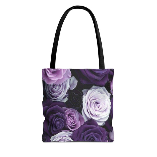 Purple Roses Square Tote Bag