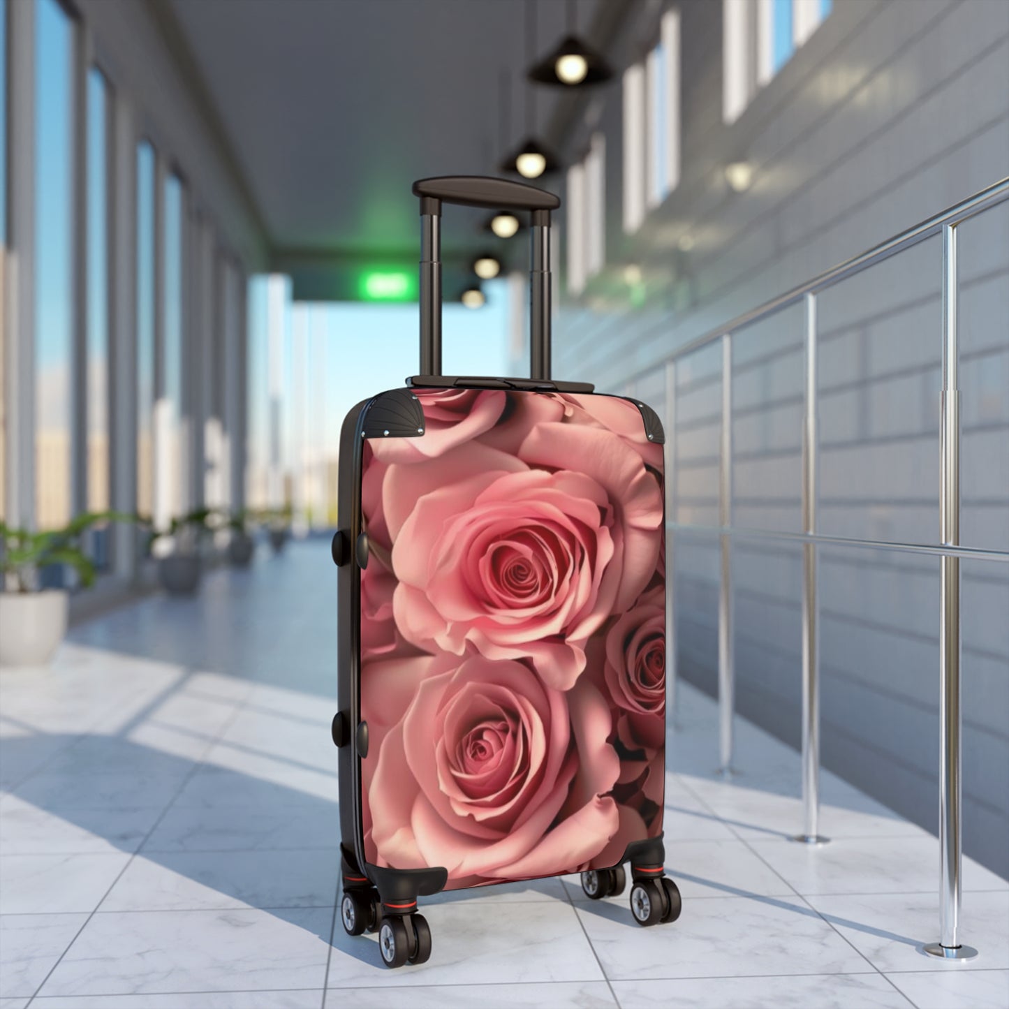 Pink Roses Suitcase