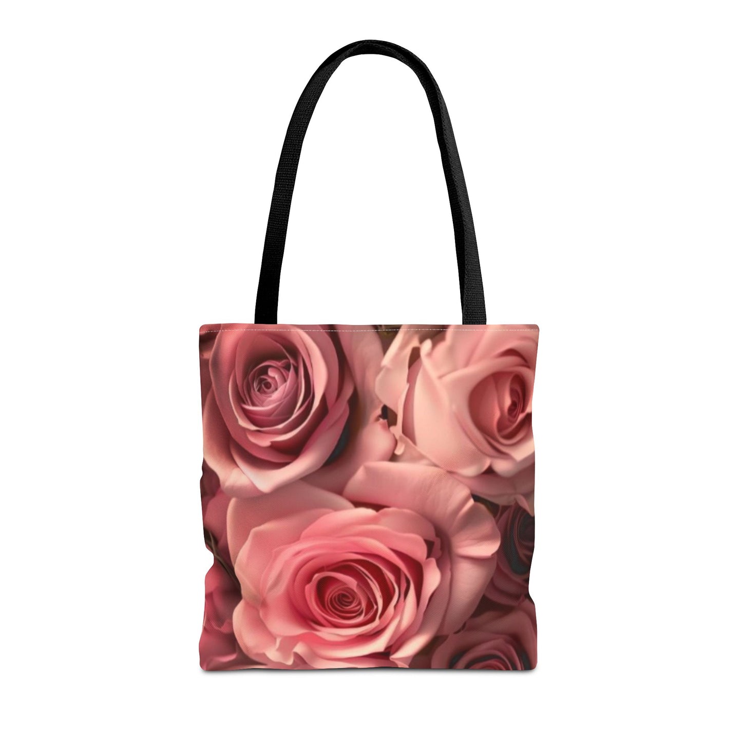 Pink Roses Square Tote Bag