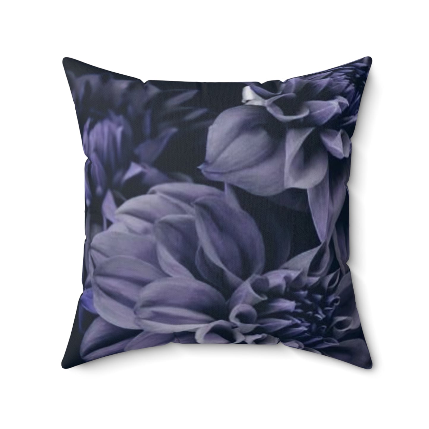 Blue Dahlia Square Pillow