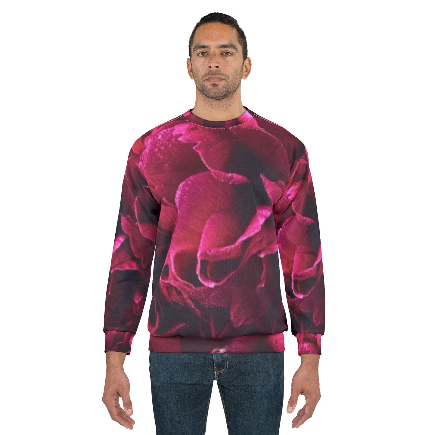 Magenta Floral Sweatshirt