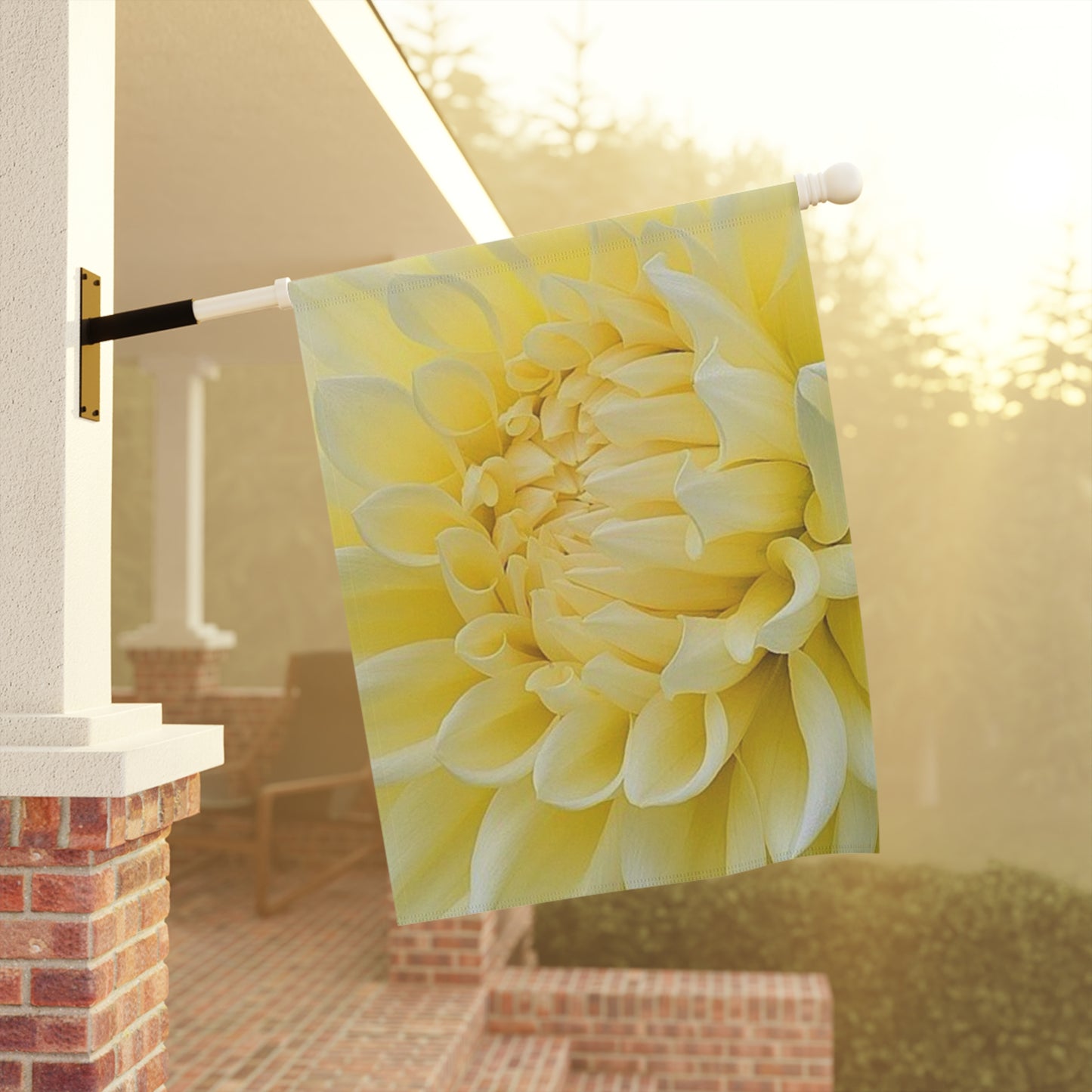 Yellow Dahlia Garden & House Banner