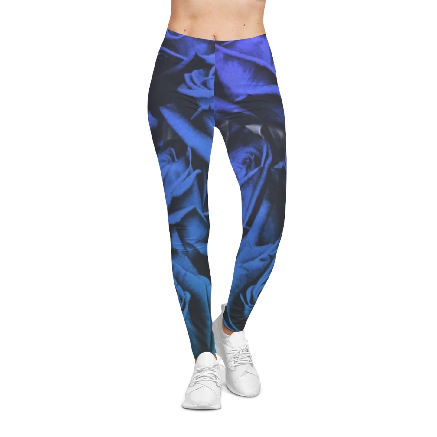 Blue Roses Casual Leggings