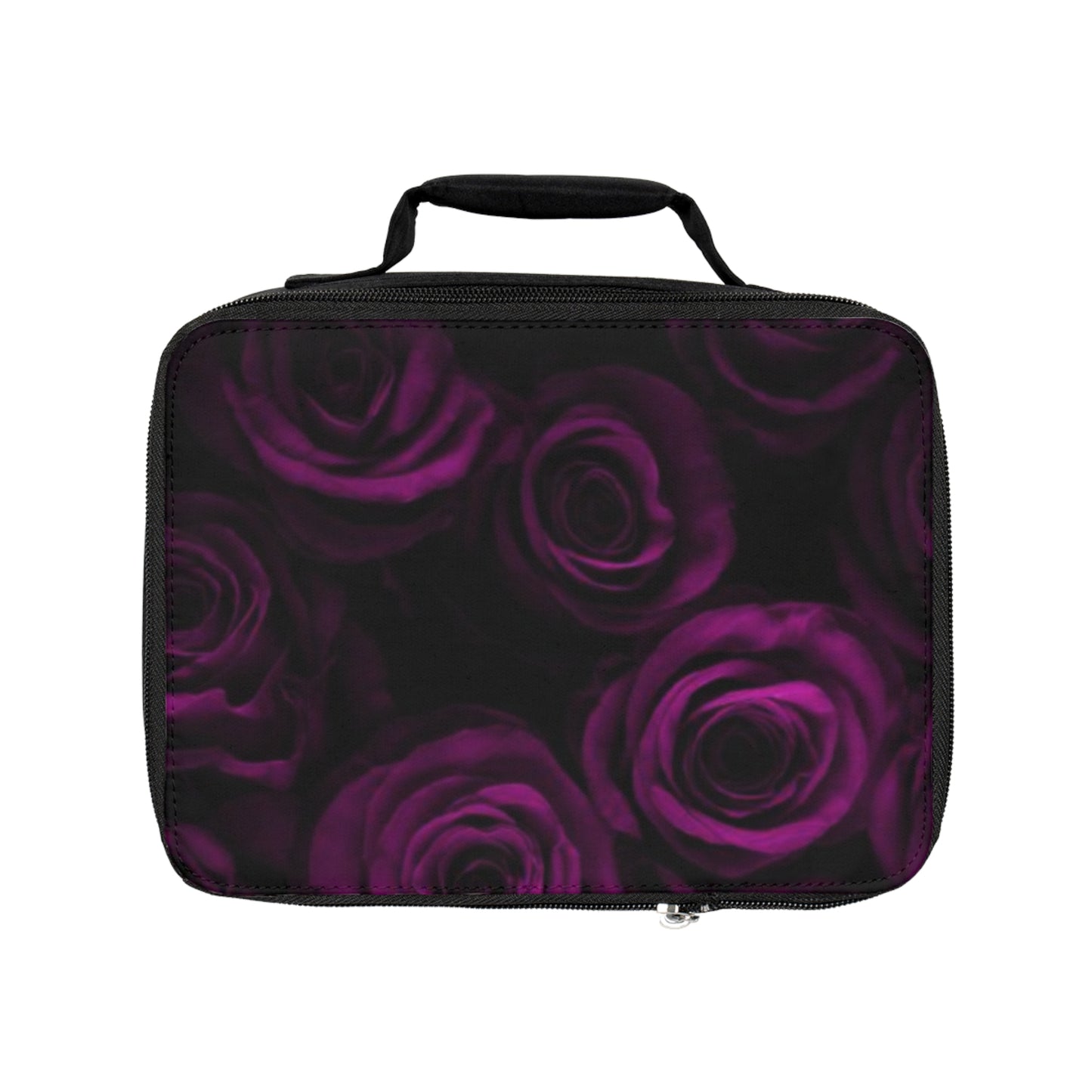 Dark Purple Roses Lunch Bag