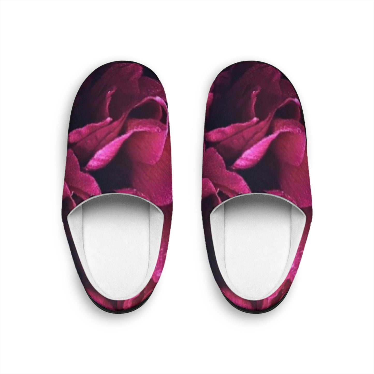 Magenta Floral Slippers