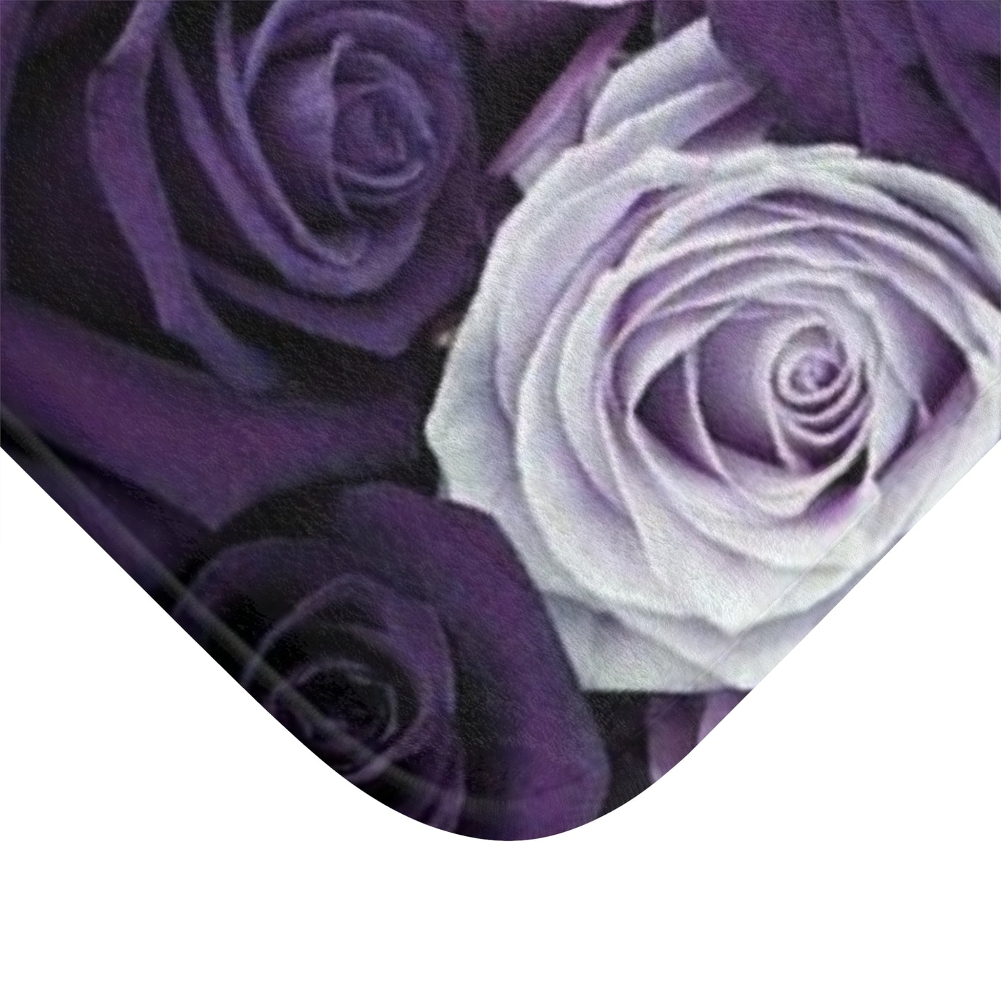 Purple Roses Bath Mat