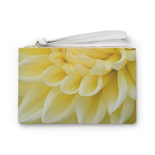 Yellow Dahlia Clutch Bag