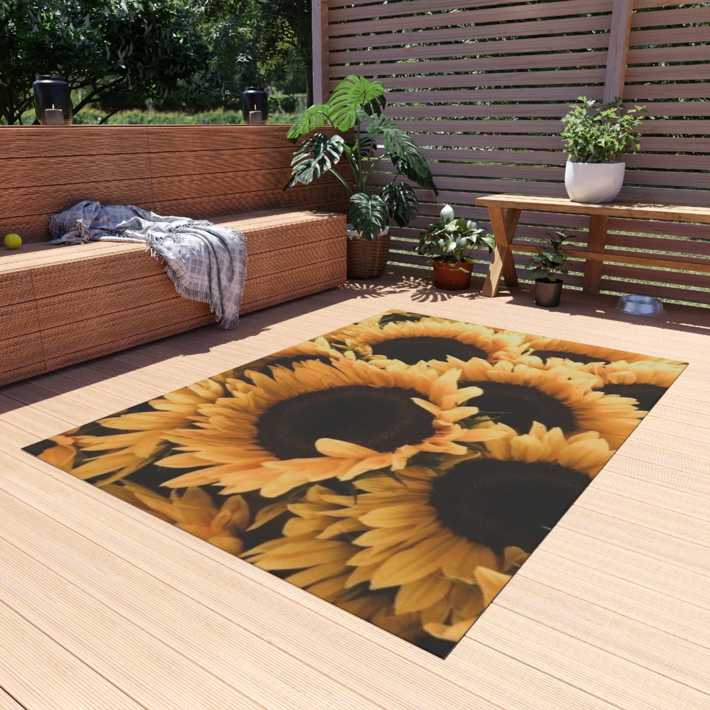 Sunflower Outdoor Rug