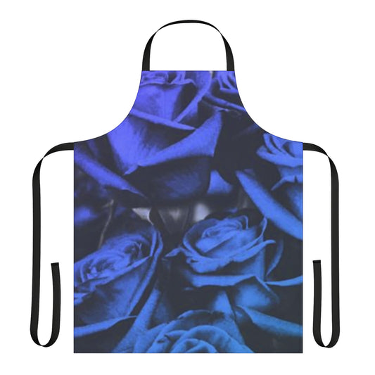 Blue Roses Apron