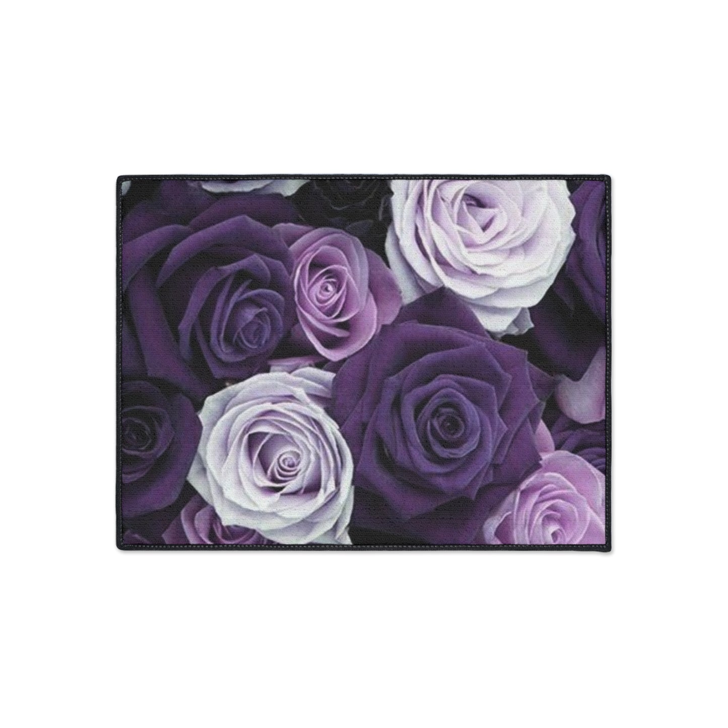 Purple Roses Heavy Duty Floor Mat