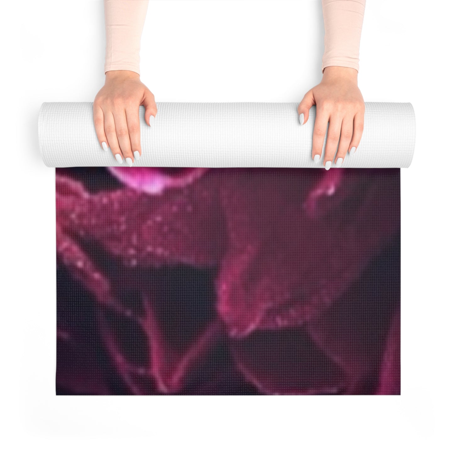 Magenta Dahlia Exercise Mat