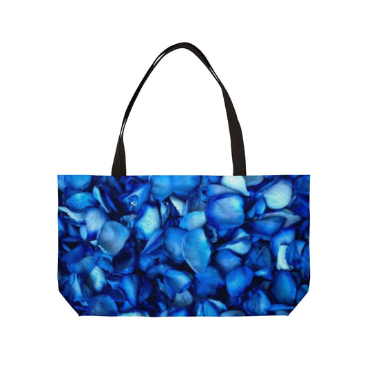 Blue Petals Rectangle Tote Bag