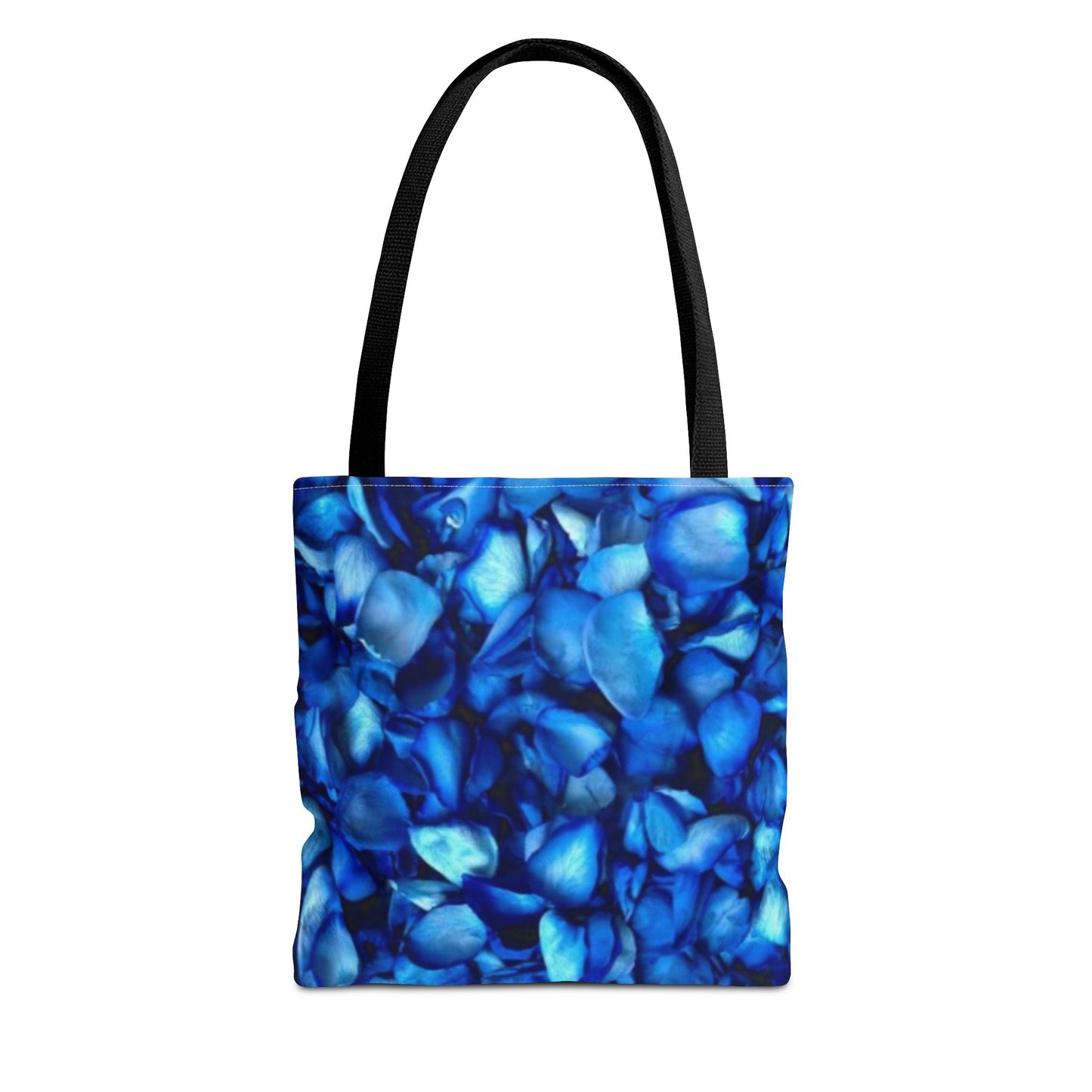 Blue Petals Square Tote Bag