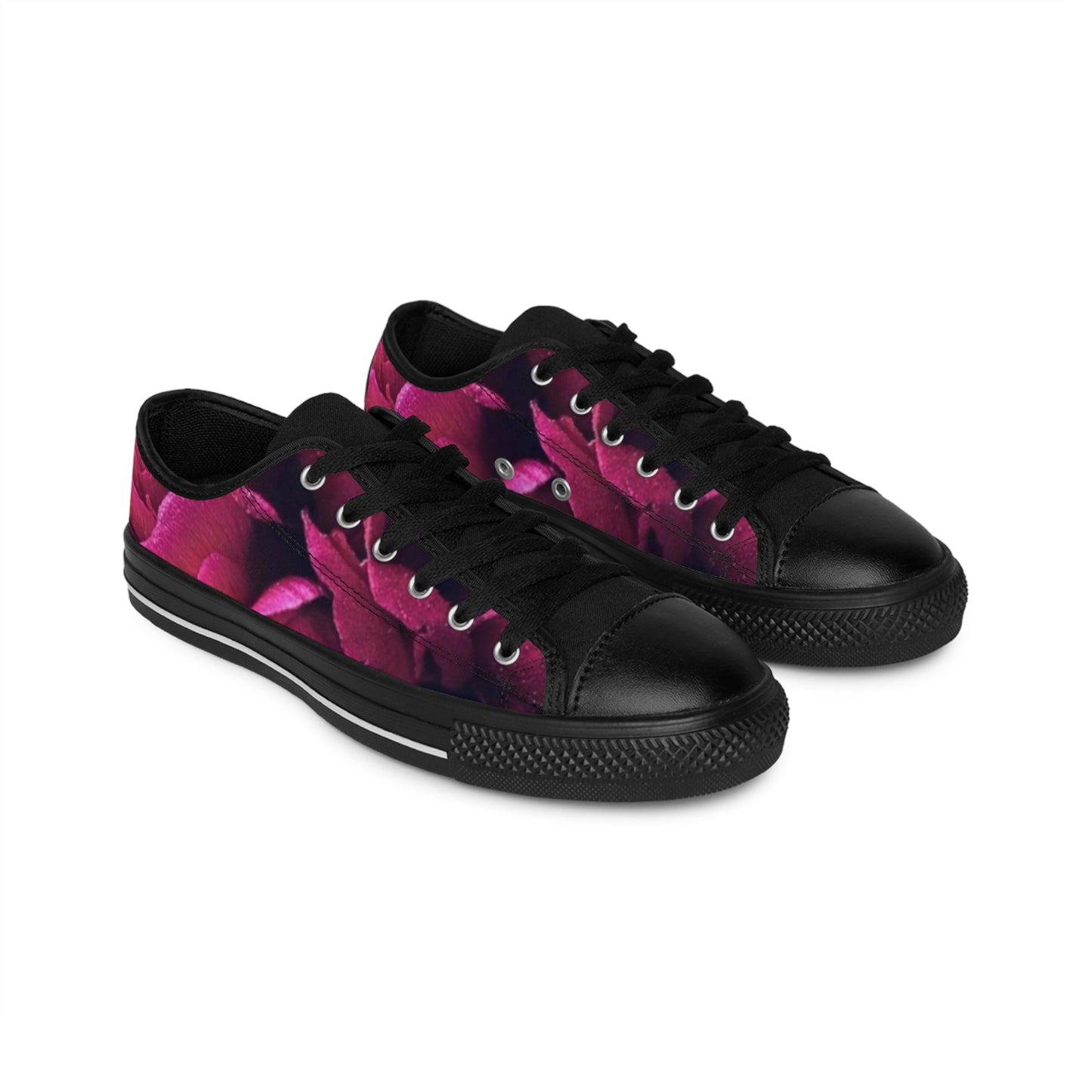 Magenta Floral Sneakers