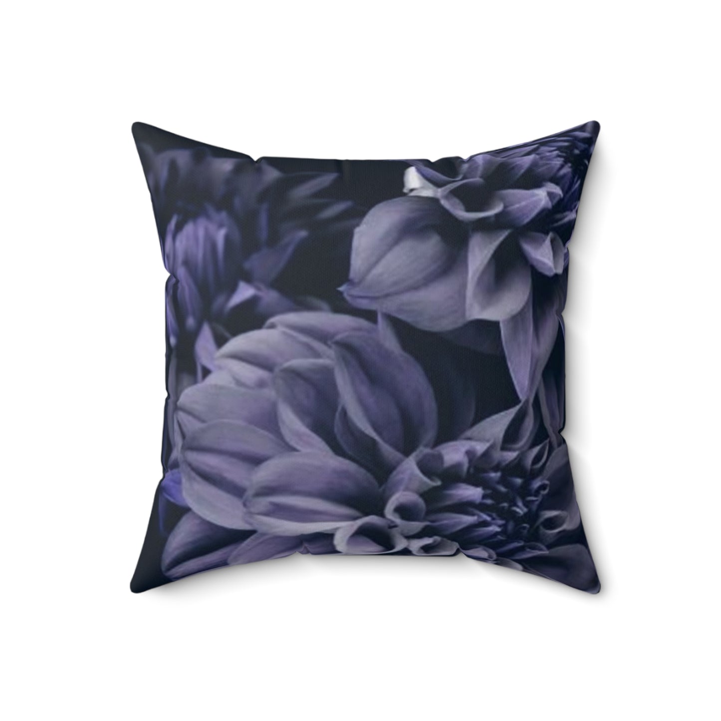 Blue Dahlia Square Pillow