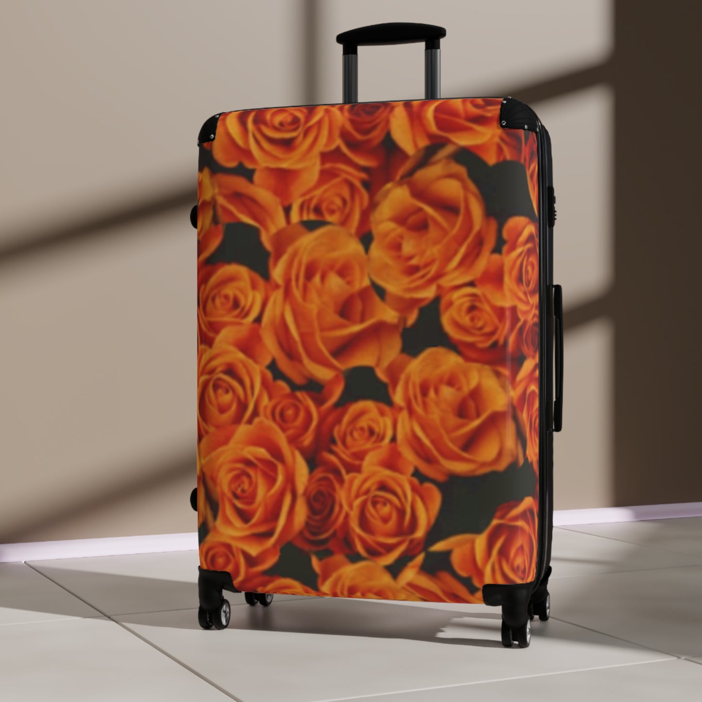 Orange Roses Suitcase