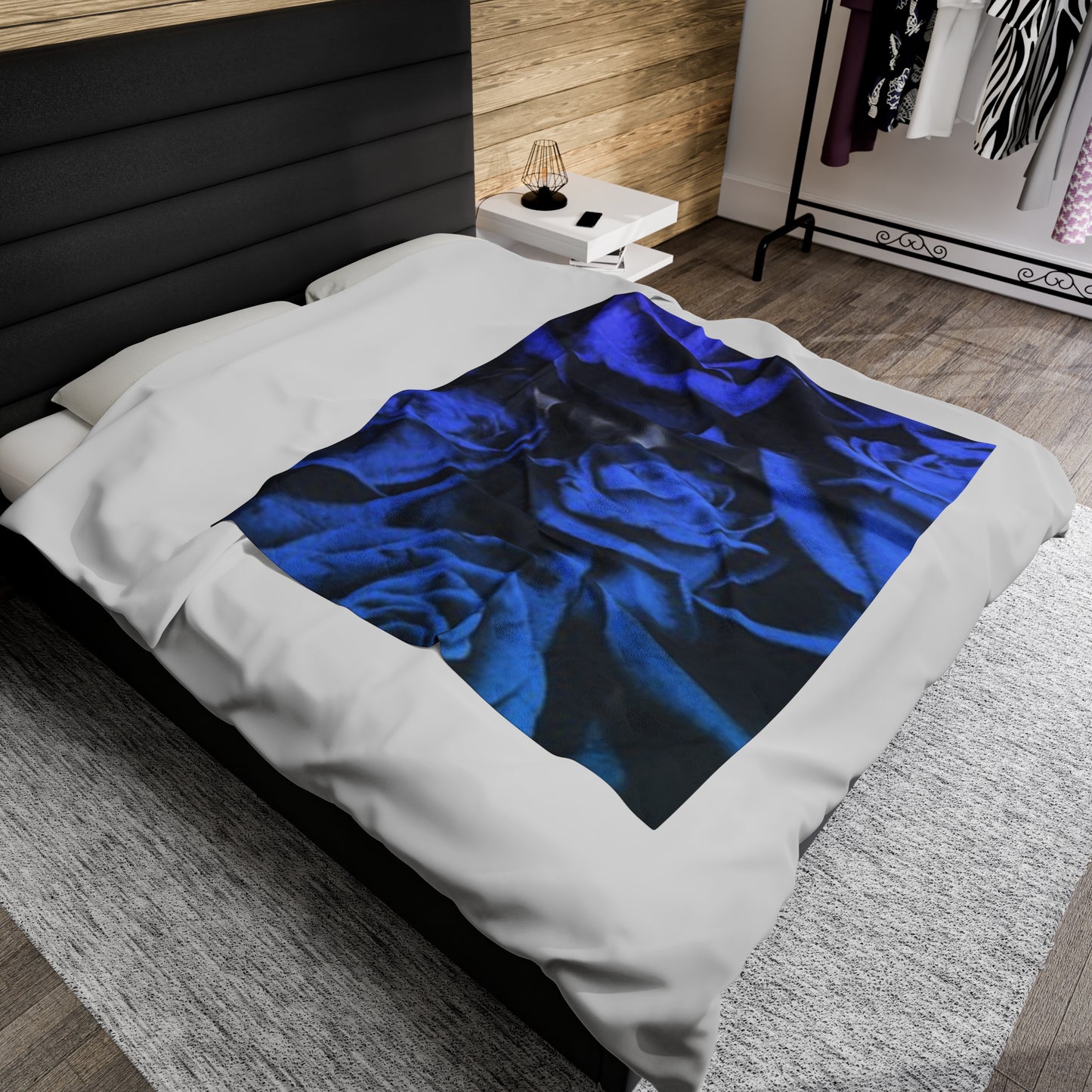 Blue Roses Blanket