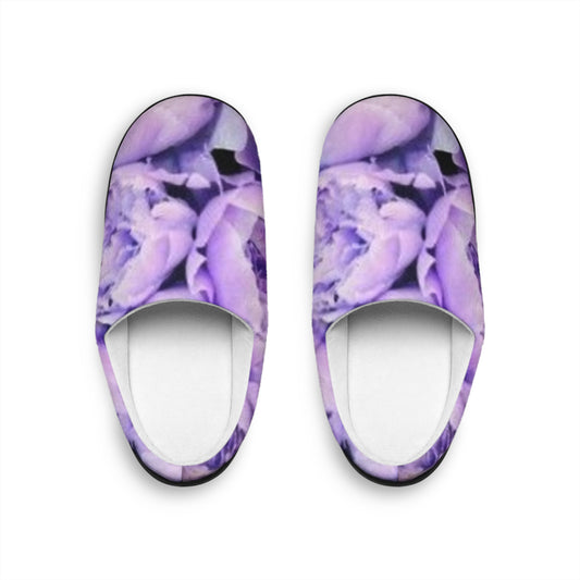 Purple Peony Slippers