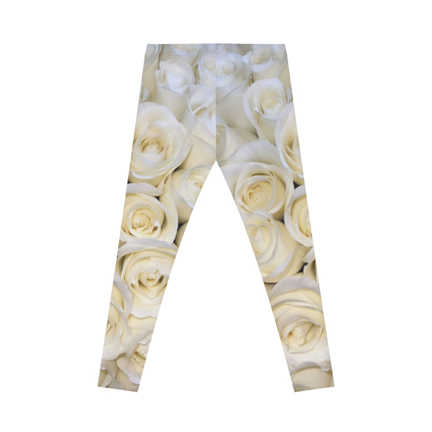 White Roses Casual Leggings