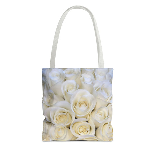 White Roses Square Tote Bag