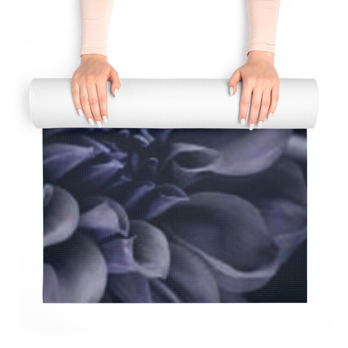 Blue Dahlia Exercise Mat