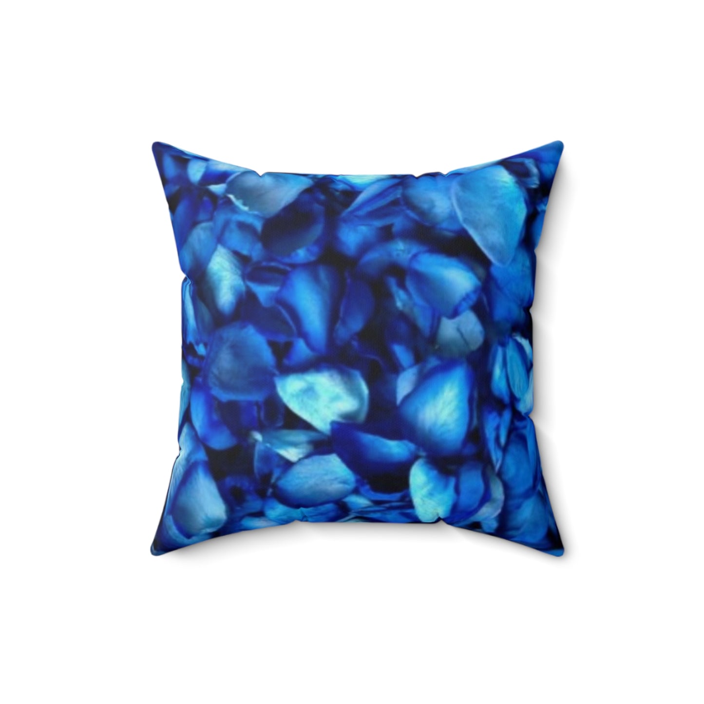 Blue Petals Square Pillow