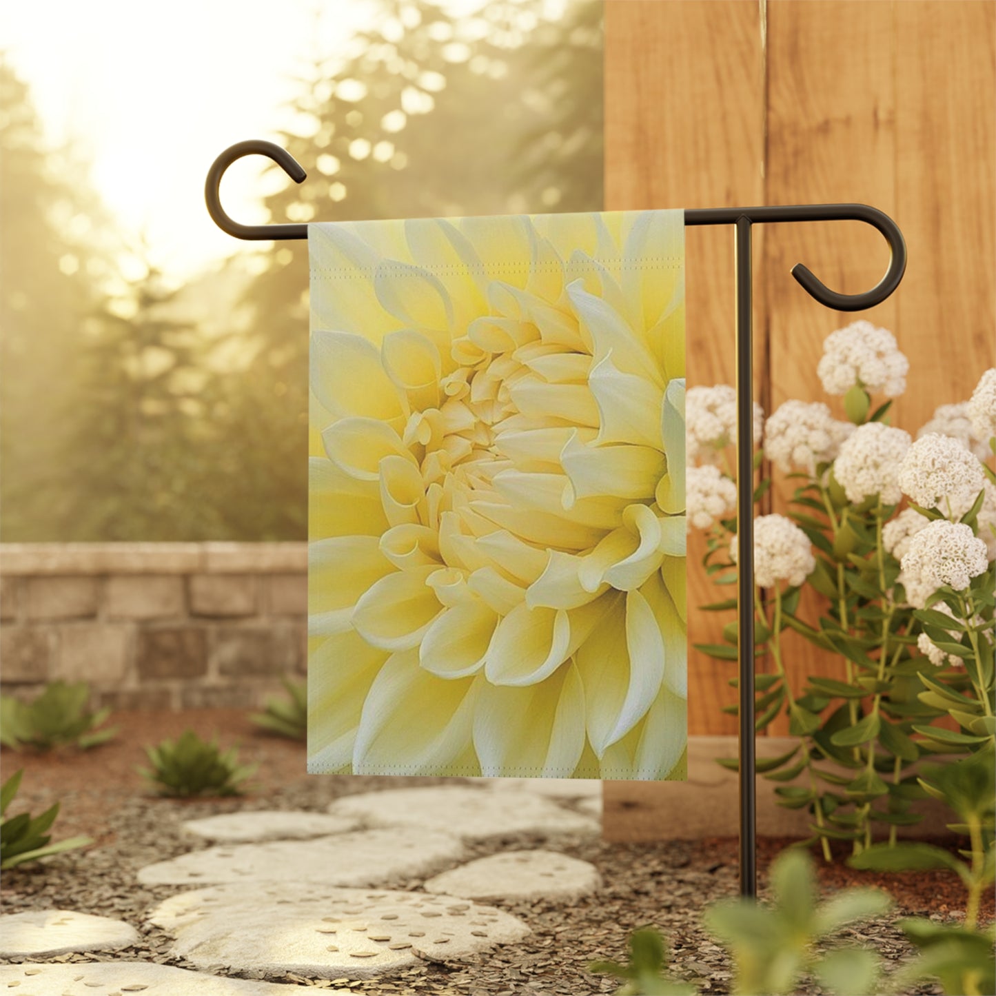 Yellow Dahlia Garden & House Banner