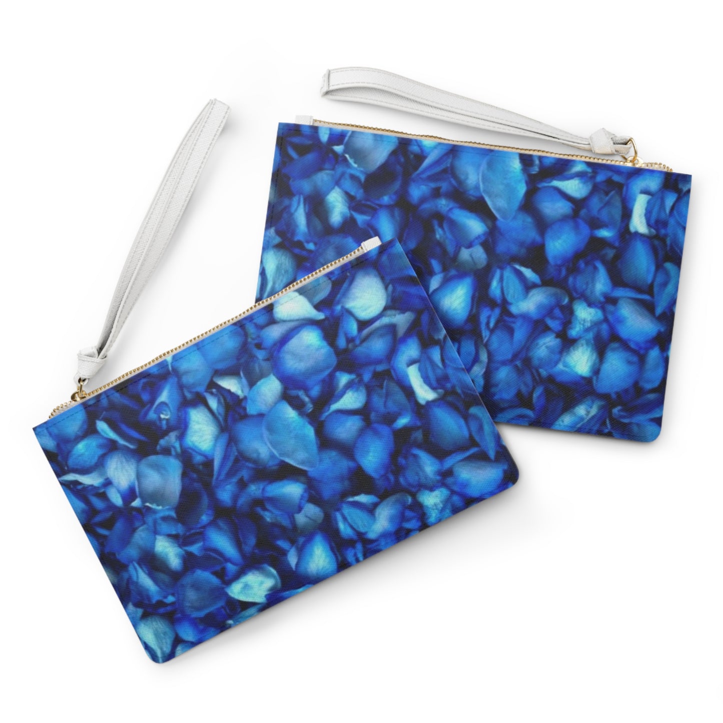 Blue Petals Clutch Bag