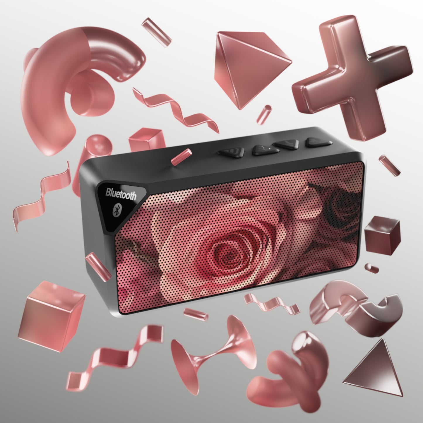 Pink Roses Bluetooth Speaker