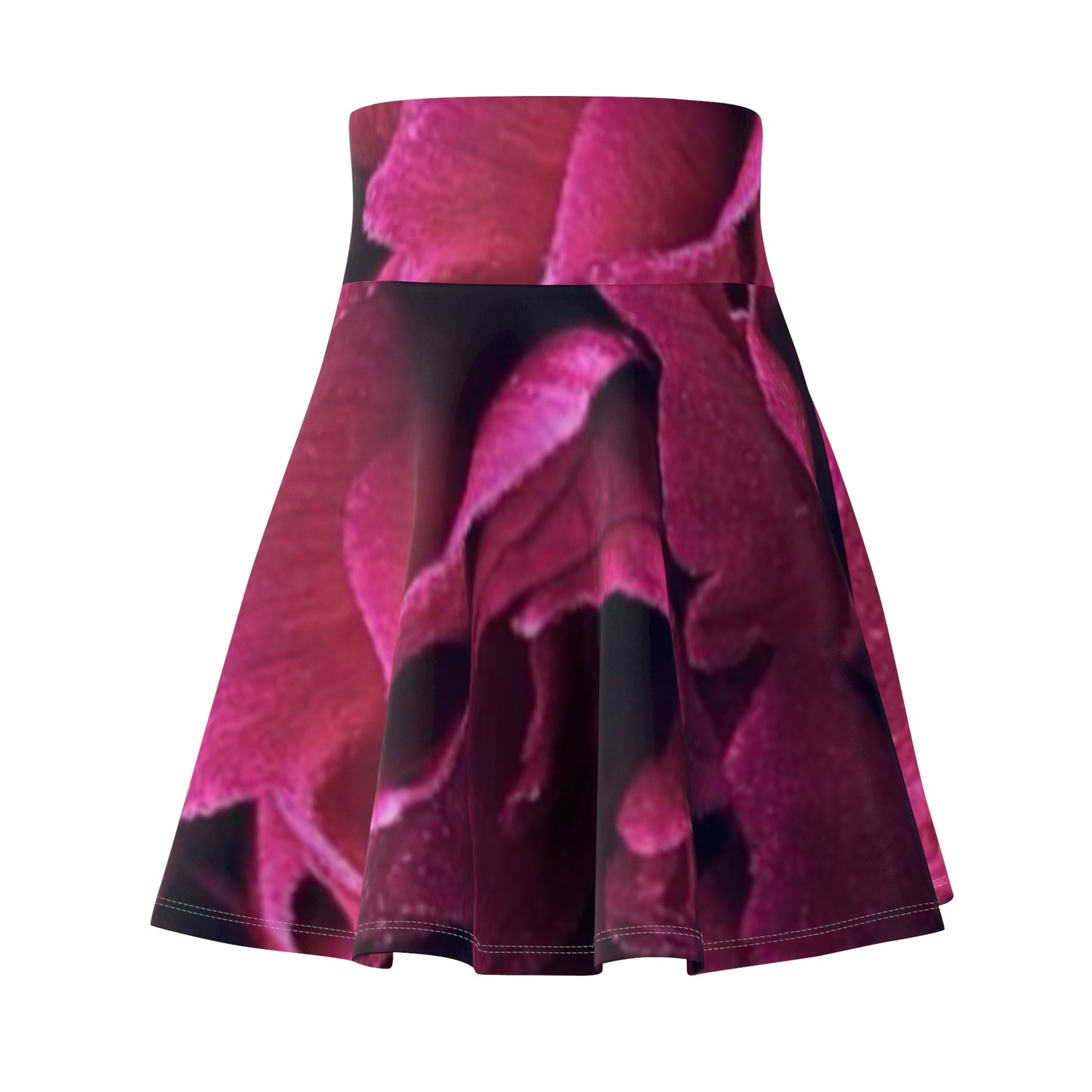 Magenta Floral Skater Skirt