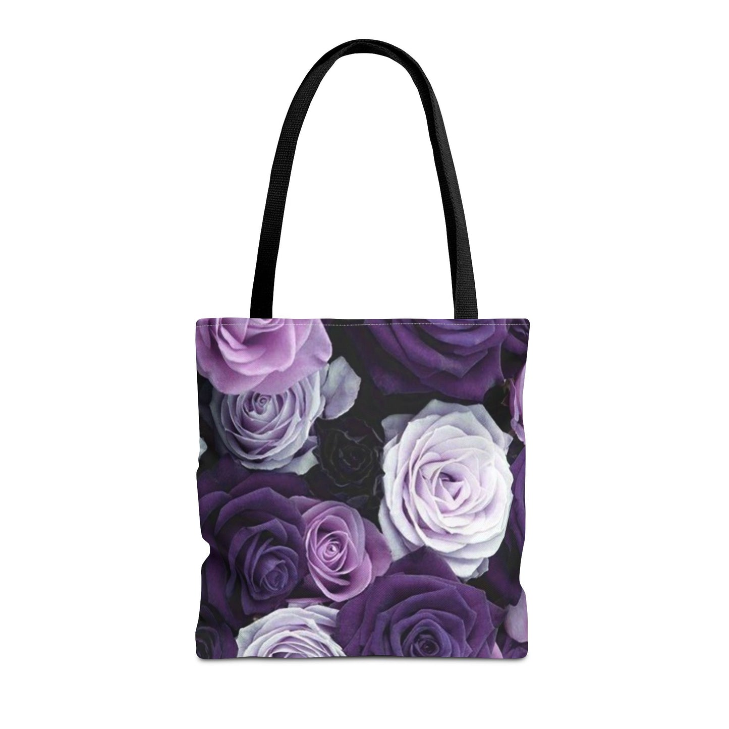 Purple Roses Square Tote Bag