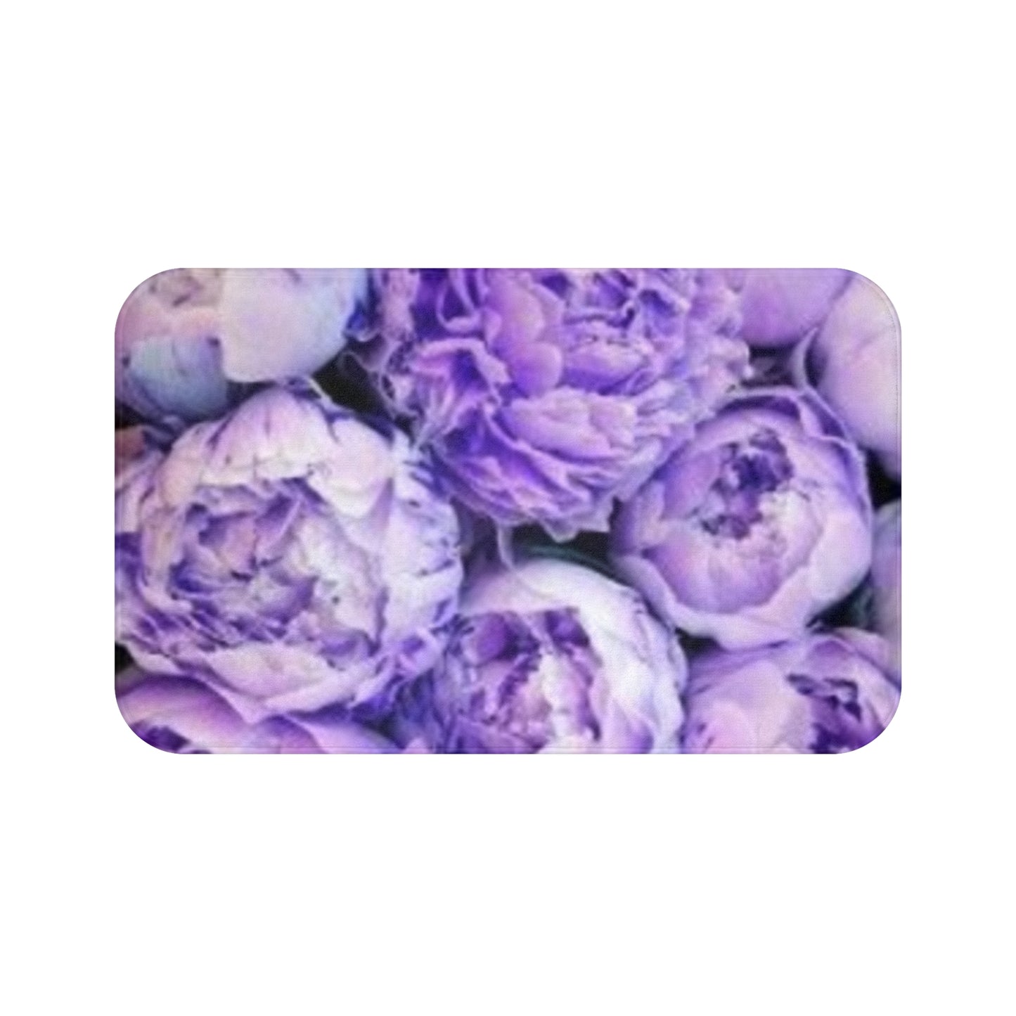 Purple Peony Bath Mat