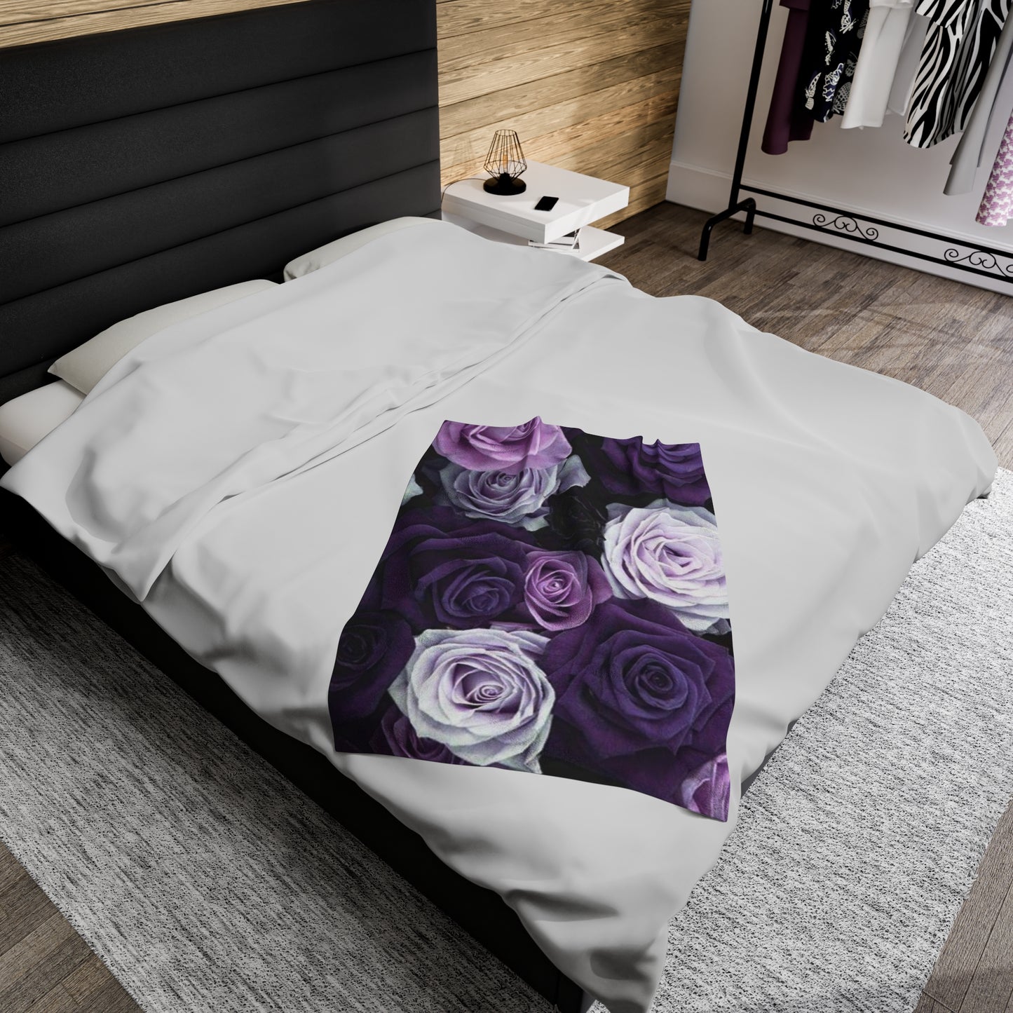 Purple Roses Blanket