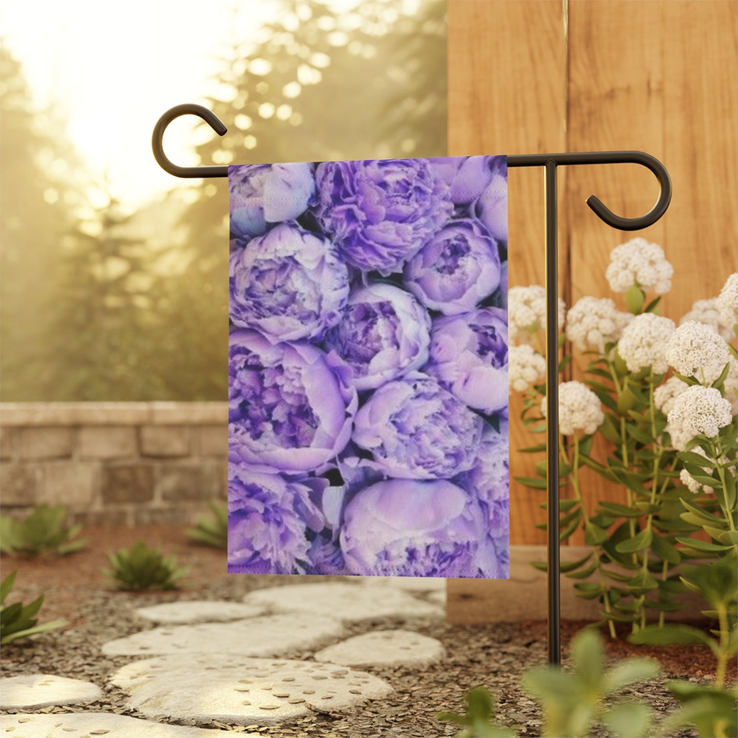 Purple Peony Garden & House Banner