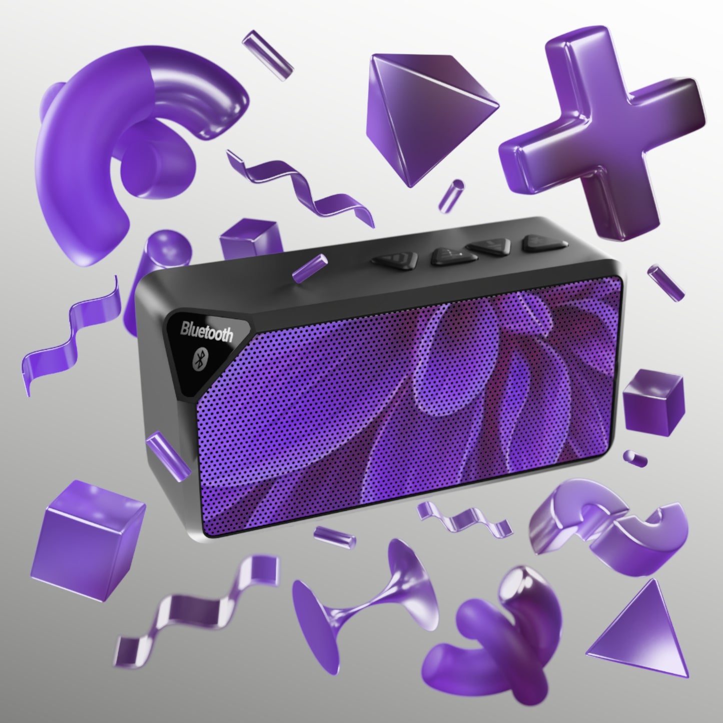 Purple Dahlia Bluetooth Speaker