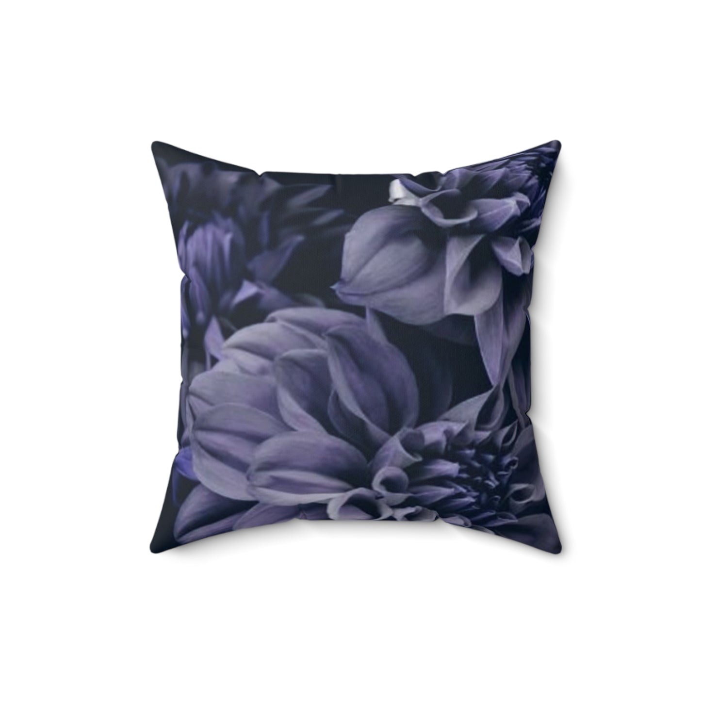 Blue Dahlia Square Pillow