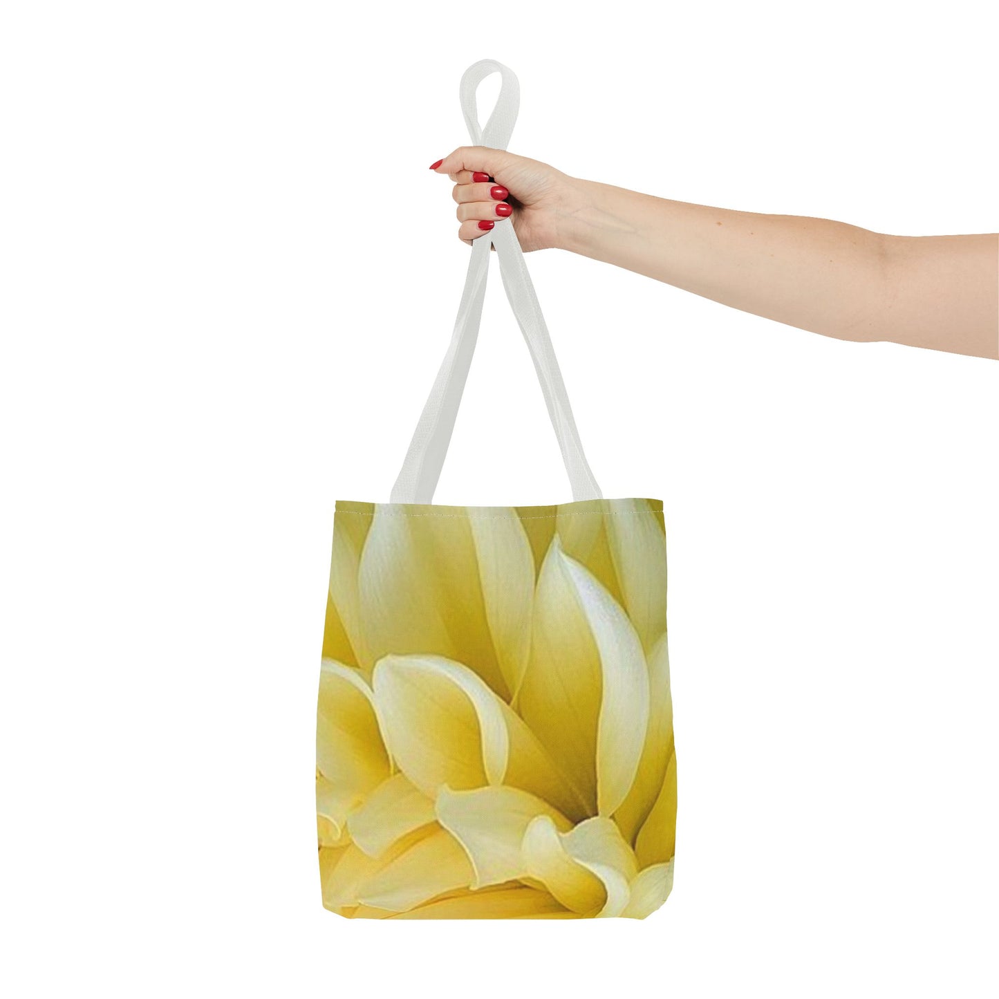 Yellow Dahlia Square Tote Bag