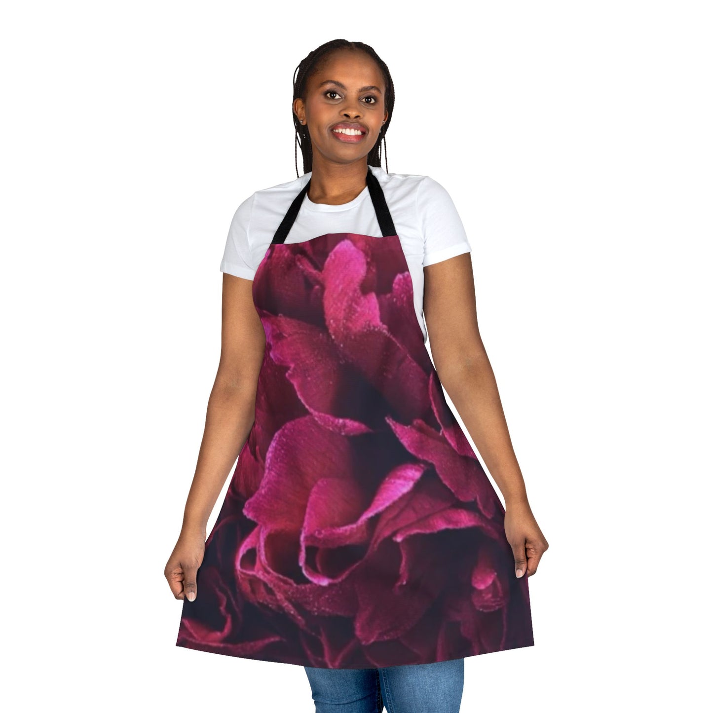 Magenta Floral Apron