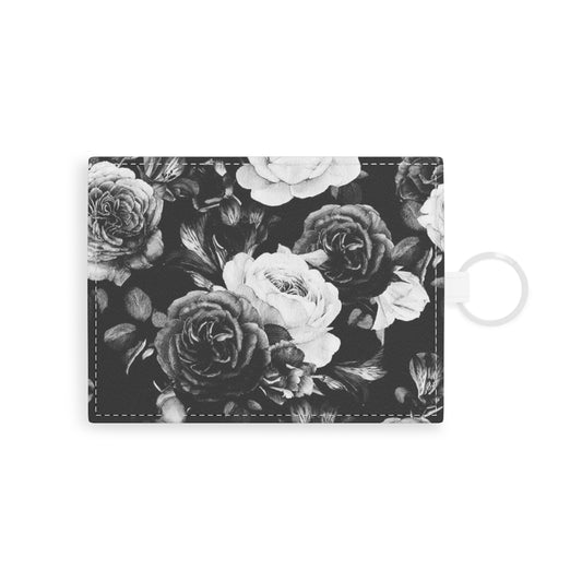 Black and White Floral Card Holder