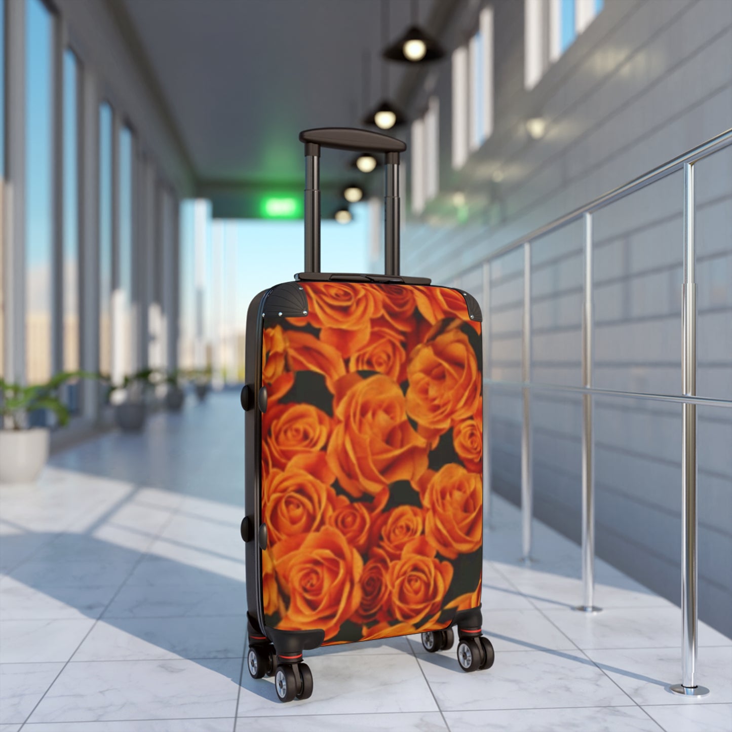 Orange Roses Suitcase