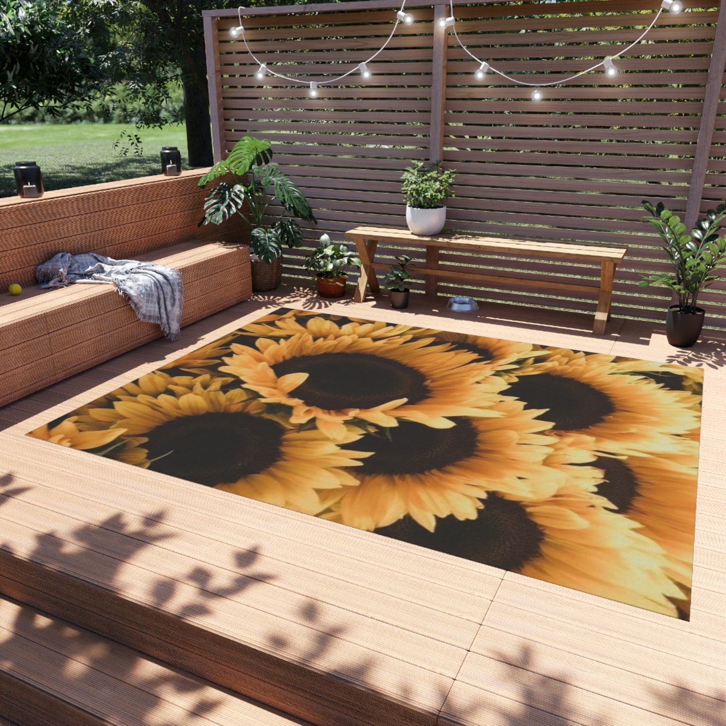 Sunflower Outdoor Rug