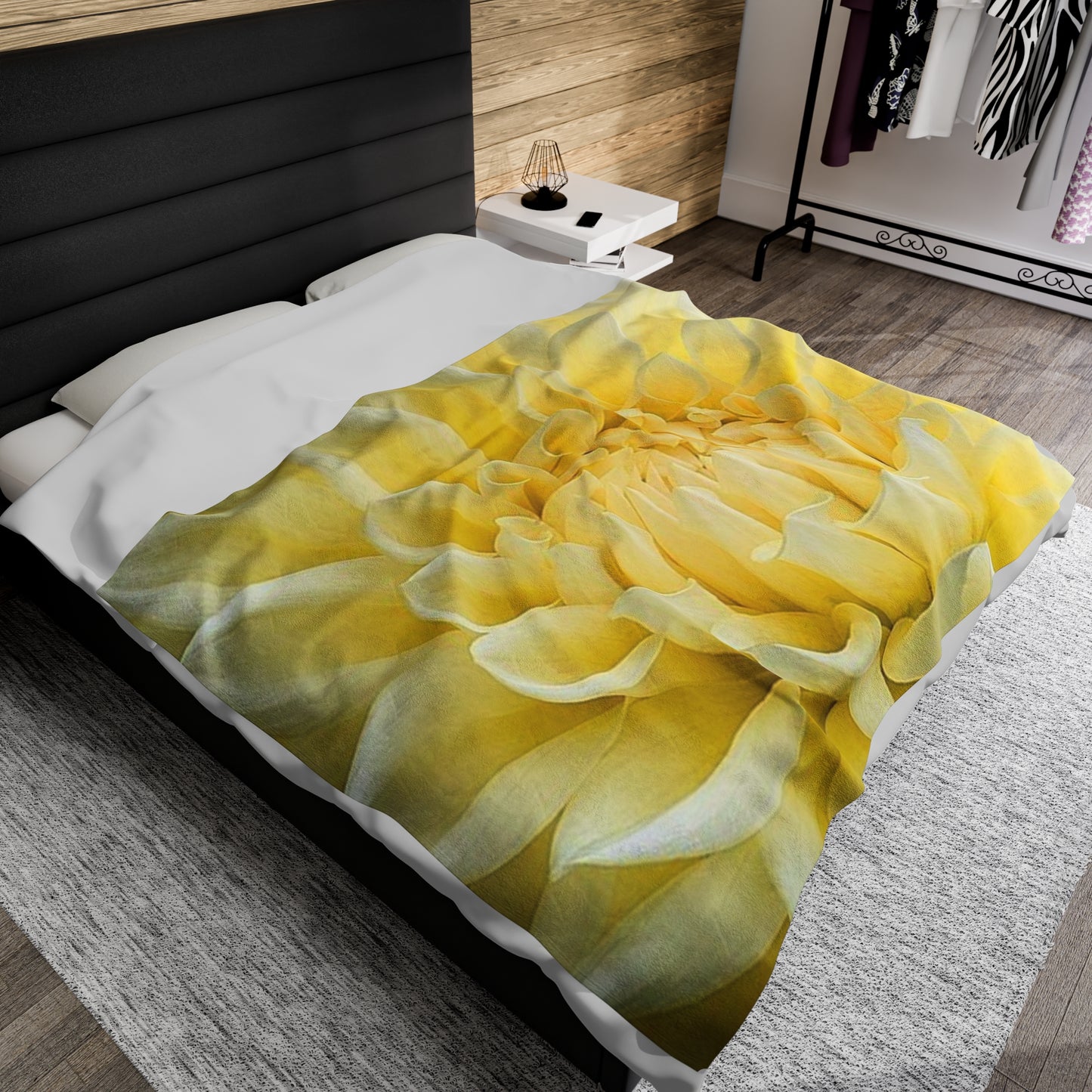 Yellow Dahlia Blanket