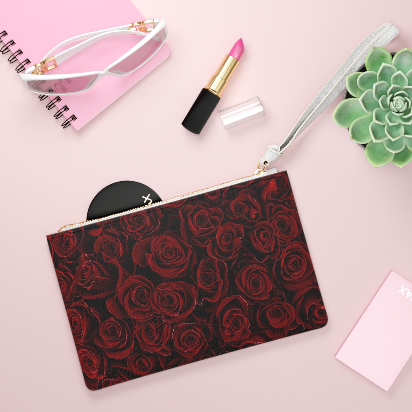 Red Roses Clutch Bag